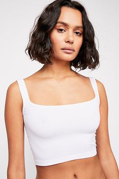 Scoop Neck Crop by Intimately at Free People, White, XS/S