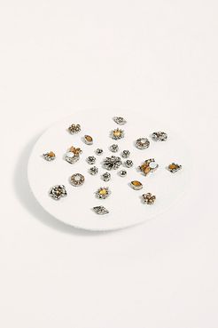 Destination Earring Set by Free People, Silver Daisy Garden, One Size