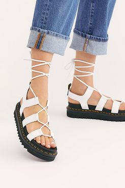 Nartilla Flatform Sandals by Dr. Martens at Free People, White, 9