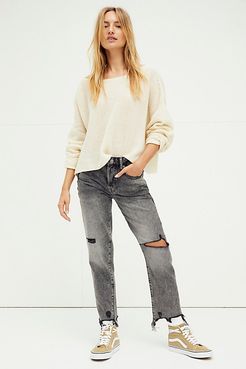 Good Time Relaxed Skinny Jeans by We The Free at Free People, Panther, 24