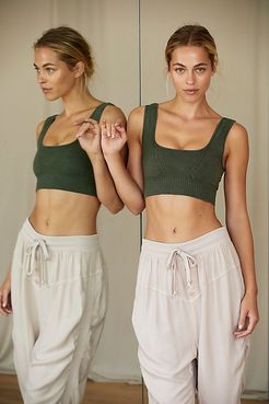 Square Neck Good Karma Bra by FP Movement at Free People, Secret Moss, XS/S