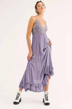 Adella Maxi Slip by FP One at Free People, Slate, M