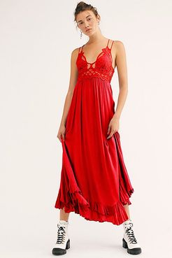 Adella Maxi Slip by FP One at Free People, Cherry Red, S
