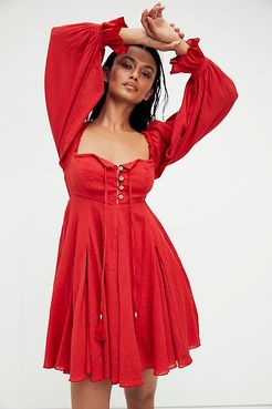 How About You Mini Dress by Endless Summer at Free People, Red Tulip, XS