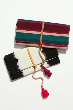 FP x Mercado Global Lillia Jewelry Roll by Mercado Global at Free People, Mulberry Multi Stripe, One Size