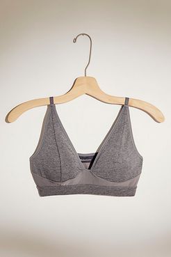 High Cut Bralette by Richer-Poorer at Free People, Charcoal Heather Grey, XS