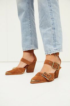 Hendrix Heels by Jeffrey Campbell at Free People, Tan Suede, US 7