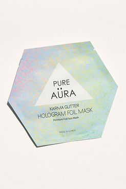 Hologram Foil Sheet Mask by Pure Aura at Free People, Karma Glitter, One Size