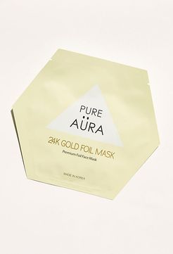 Metallic Foil Sheet Mask by Pure Aura at Free People, 24K Gold, One Size