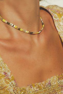 Kiss The Sky Choker by Free People, Yellow, One Size