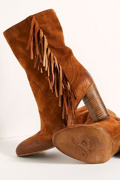 Wild Rose Slouch Boots by FP Collection at Free People, Tan Suede, EU 39