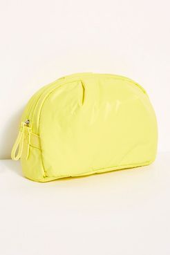 Medium Nimbus Cosmetic Pouch by Caraa at Free People, Citrus Yellow, One Size