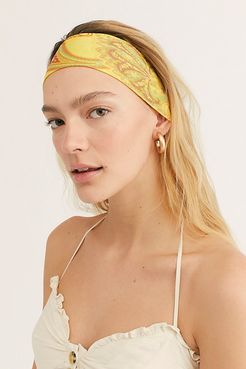 Perfect Day Soft Headband by Free People, Yellow Paisley, One Size