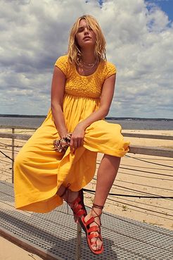 All Eyes On You Midi Dress by Endless Summer at Free People, Saffron, XS