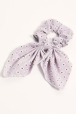 Rosie Printed Scrunchie by Free People, Lilac, One Size
