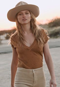 Sun Valley Tee by We The Free at Free People, Oxidized Rust, XS