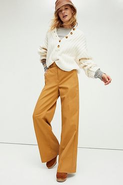 High-Rise Wide Pants by Dickies at Free People, Camel, US 0