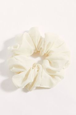 Sheer Super Scrunchie by Free People, Shell White, One Size