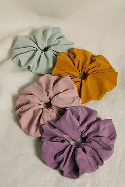 Suede Super Scrunchie by Free People, Lilac, One Size