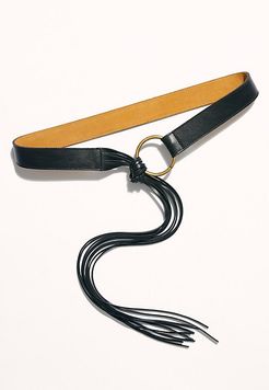 Esme Leather Wrap Belt by ADA Collection at Free People, Black, One Size
