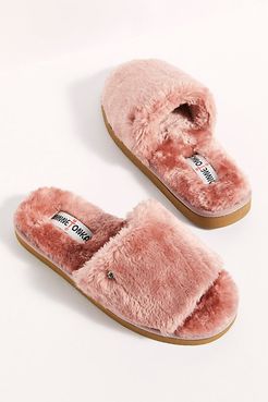 Lolo Slide Slippers by Minnetonka at Free People, Blush, US 9