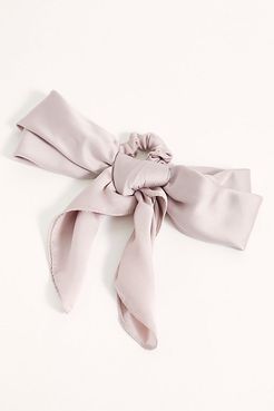 Oversize Bow Pony Scarf by Free People, Blush, One Size