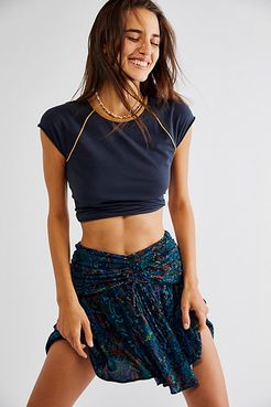 Saturday Sun Mini Skirt by Free People, Who Is She Combo, US 0