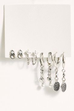 Coins & Pearls Hoops Set by Avondayle at Free People, Forever, One Size