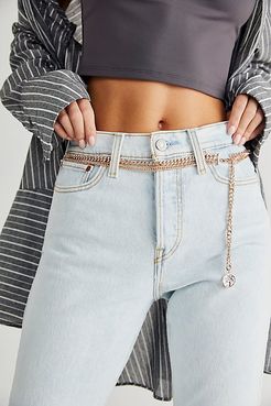 Charmer Chain Belt by Free People, Rose Gold, S/M