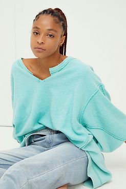 With The Band Pullover by We The Free at Free People, Emerald Aura, S