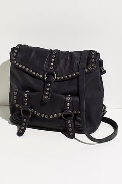 Sumac Studded Messenger by FP Collection at Free People, Washed Black, One Size