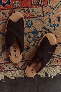 Emelia Slip-On Sandals by FP Collection at Free People, Black Suede, EU 38