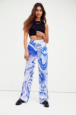 Asta Olivia Pants by Hosbjerg at Free People, Purple Liquid, XS