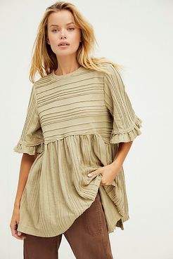 Take A Spin Tunic by Free People, Green Clay, XS