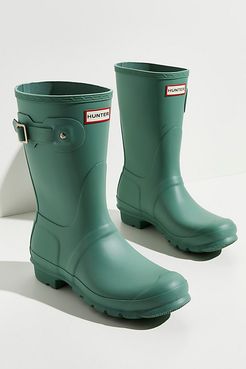 Short Wellies by Hunter at Free People, Sage Skipper, US 7