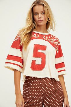 High Five Tee by We The Free at Free People, Baked Clay, XS