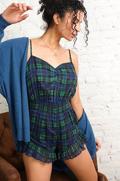 Holly Romper by FP One at Free People, Plaid Combo, XS