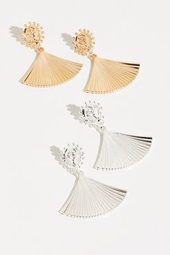 The Fan Earrings by Amber Sceats at Free People, Silver, One Size