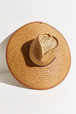 Heart Crown Wide Brim Lifeguard Hat by Peter Grimm at Free People, Natural, One Size