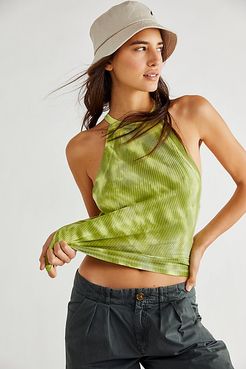Easy Breezy Tank by We The Free at Free People, Green Ripple Combo, XS