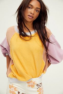 Color Me Glad Pullover by We The Free at Free People, Melon Berry, XS