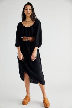 Jojo Sweater Midi Dress by FP Beach at Free People, Black, XS