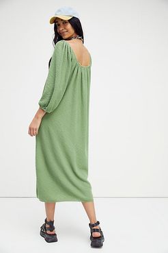 Jojo Sweater Midi Dress by FP Beach at Free People, Emerald Moth, XS