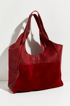 Tuscan Leather Tote by FP Collection at Free People, Brick, One Size