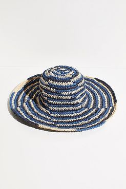Jupiter Space Dye Sun Hat by Free People, Blue, One Size