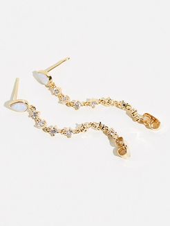 Tai Opal Chain Earrings by Tai Jewelry at Free People, Opal, One Size