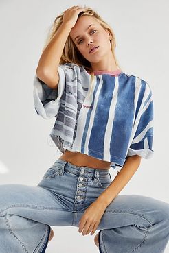Billie Tee by We The Free at Free People, Indigo Combo, XS