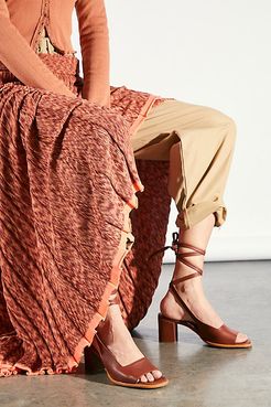 Lillie Wrap Heels by Alohas at Free People, Brown, EU 38