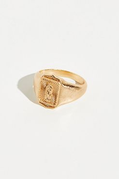 Madonna Signet Ring by Joy Dravecky at Free People, Gold, US 6