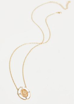Marie Pendant Necklace by Joy Dravecky at Free People, Gold / Ivory, One Size